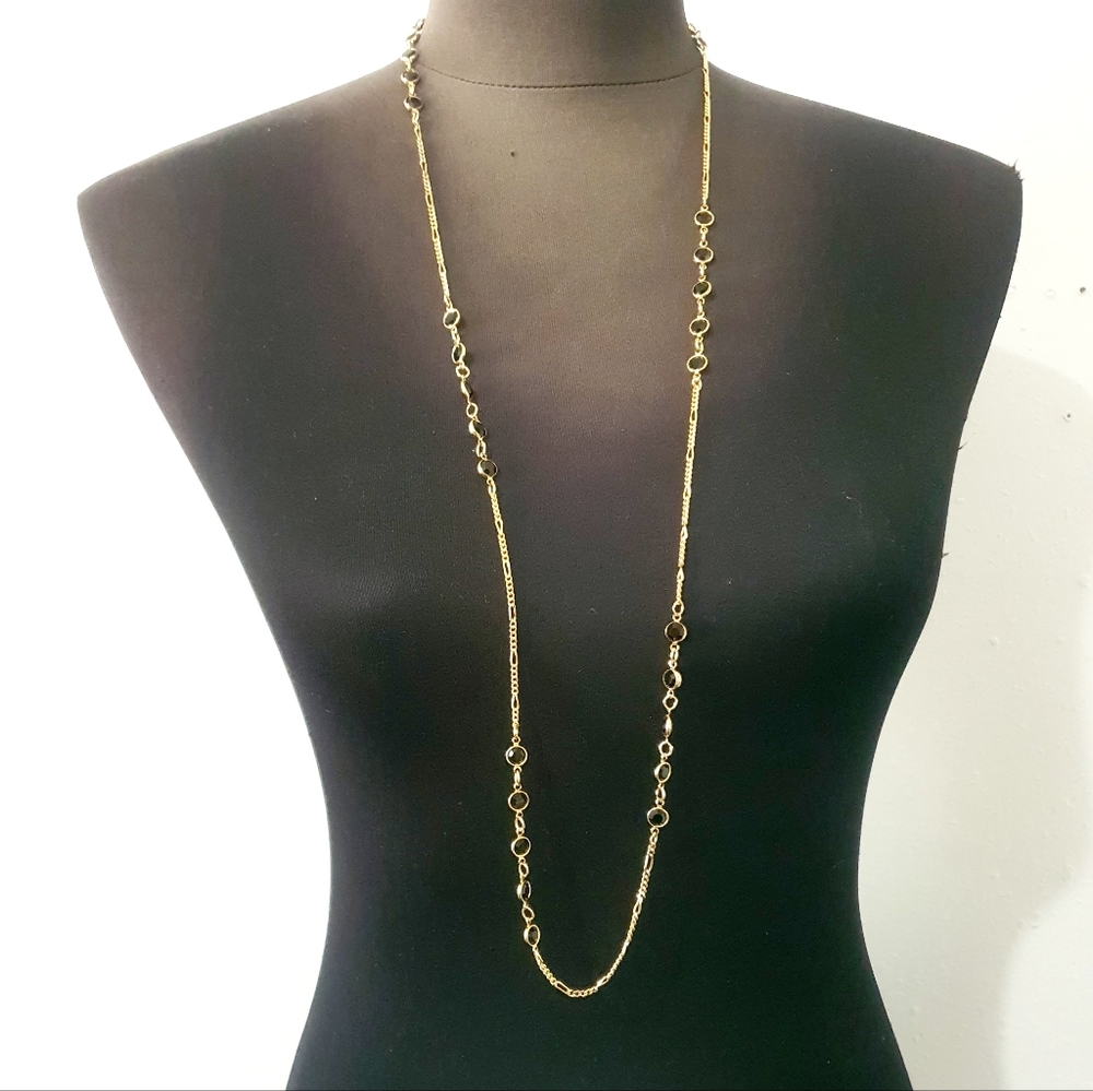Rafaelian Crystal Long Chain Necklace